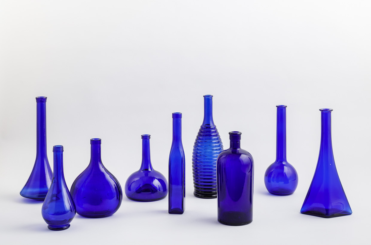 Hélène Millot - Cobalt Blue Bottles