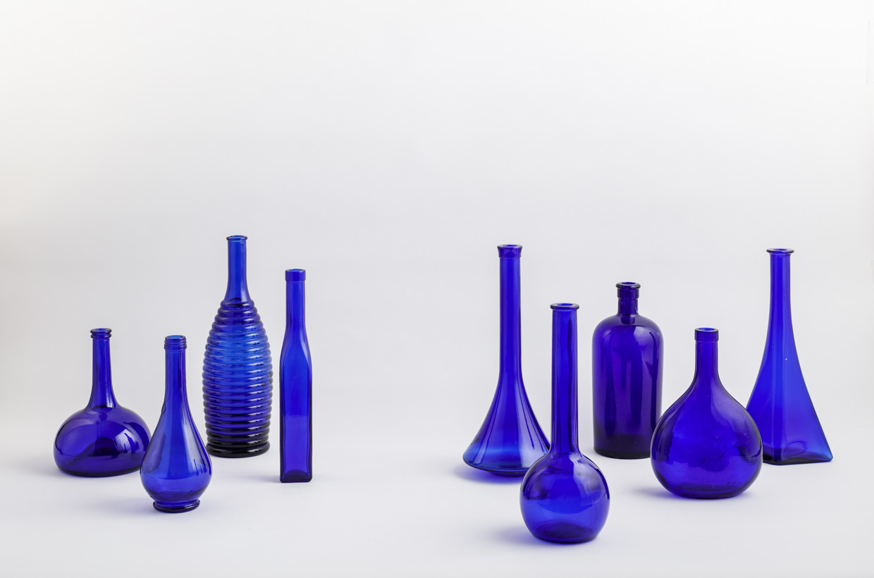 Hélène Millot - Cobalt Blue Bottles